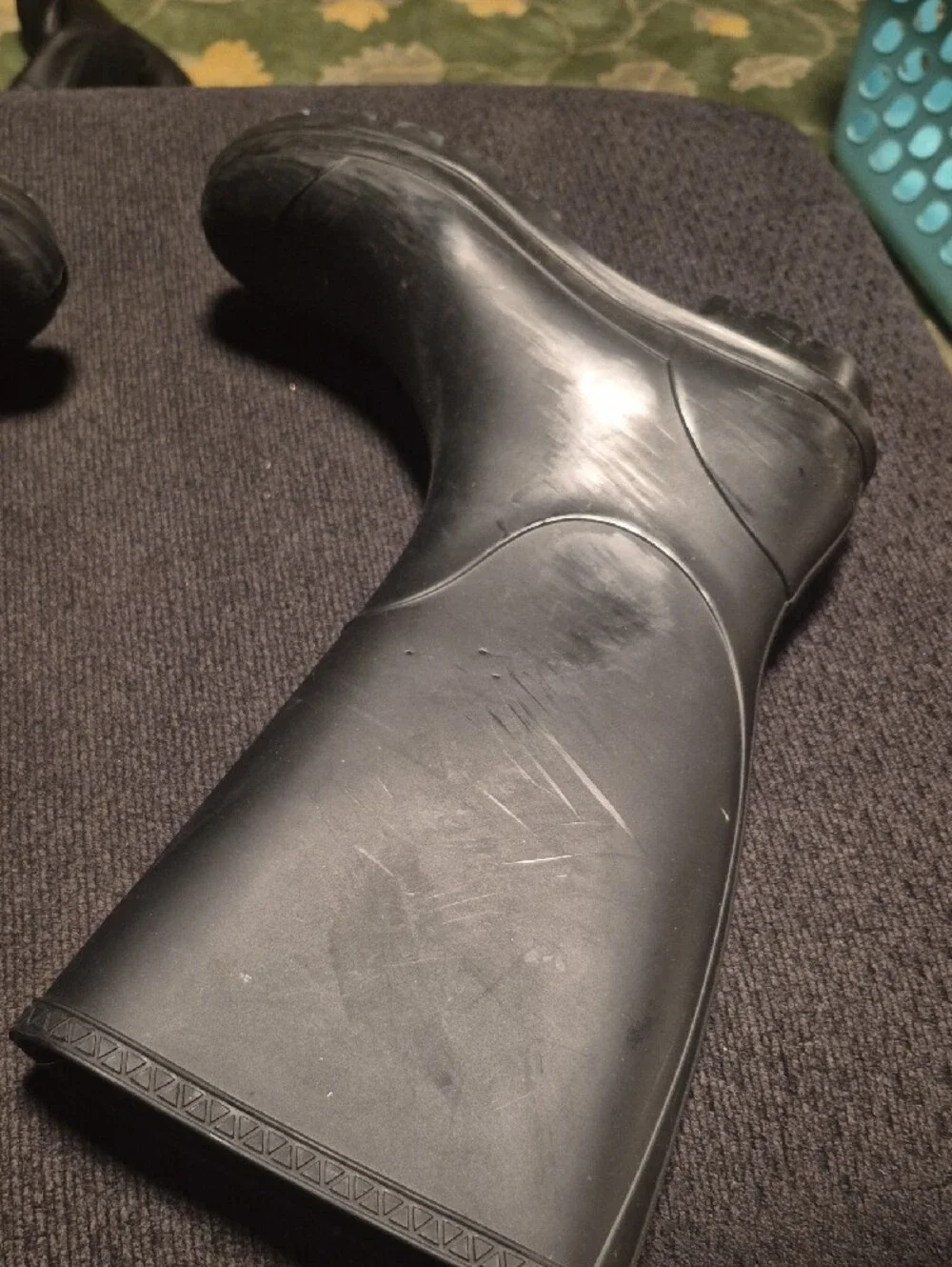 UGG Men's Black Tall Rubber Rain Boots
